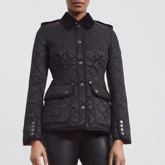 Burberry Women's Quilted Black Jacket US10 - Picture 1 of 10